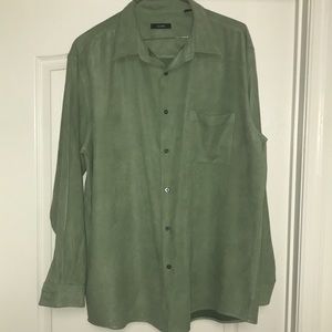 Alfani men’s faux suede shirt size Xl